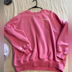 Playboy by PacSun embroidered pink crew neck size small.